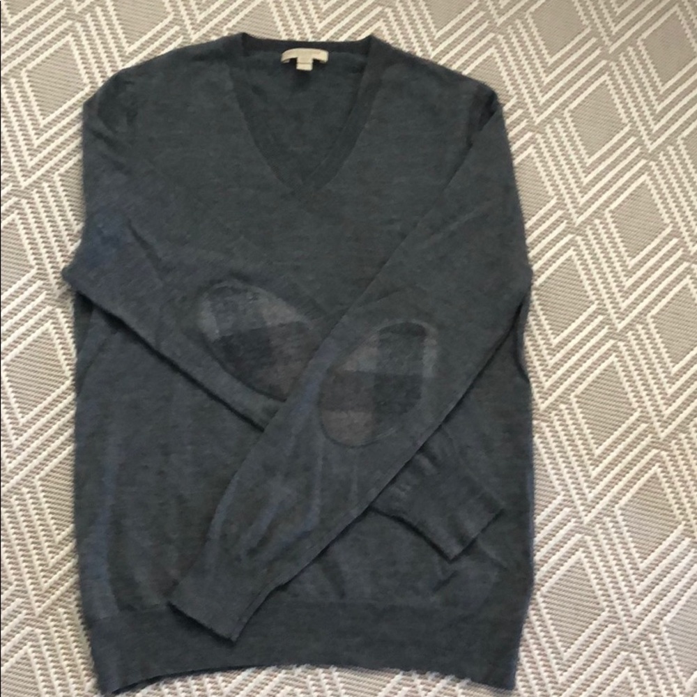 Men’s size medium gray Burberry Brit sweater